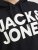 Jack & Jones CORP LOGO Large Print Hoodie Black - Sweatshirts & hoodies - Sweatshirt & Camisolas com Capuz tamanhos grandes