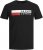 Jack & Jones CORP Logo T-Shirt Black/PLAY 4 - T-shirts - T-shirts Homem Tamanhos Grandes