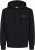 Jack & Jones CORP LOGO Small Print Hoodie Black - Sweatshirts & hoodies - Sweatshirt & Camisolas com Capuz tamanhos grandes