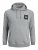Jack & Jones JJLOCK SWEAT HOOD Grey - Sweatshirts & hoodies - Sweatshirt & Camisolas com Capuz tamanhos grandes