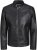 Jack & Jones Rocky Urban Rider Leather Jacket Black - Casacos - Casacos Homem Tamanhos Grandes