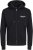 Jack & Jones ESTERBRO Zip Hoodie Black - Sweatshirts & hoodies - Sweatshirt & Camisolas com Capuz tamanhos grandes