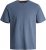 Jack & Jones PAULOS T-Shirt Denim Blue - T-shirts - T-shirts Homem Tamanhos Grandes