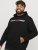 Jack & Jones CORP OLD LOGO REG FIT Hoodie Black - Sweatshirts & hoodies - Sweatshirt & Camisolas com Capuz tamanhos grandes