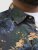 Jack & Jones Hawaii AOP Shirt Grey - Camisas - Camisas Homem Tamanhos Grandes