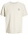 Jack & Jones Jackie Crew Neck T-Shirt Moonbeam - T-shirts - T-shirts Homem Tamanhos Grandes