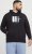 Jack & Jones Frederiksberg Box Script Hoodie Black - Sweatshirts & hoodies - Sweatshirt & Camisolas com Capuz tamanhos grandes