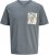 Jack & Jones Split Pocket Print T-Shirt Grey - T-shirts - T-shirts Homem Tamanhos Grandes