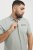Jack & Jones Fusion Pique Zipper Polo Green/Blue - Pólos - Pólos Tamanhos Grandes Homem