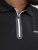 Jack & Jones Fusion Pique Zipper Polo Black - Pólos - Pólos Tamanhos Grandes Homem