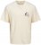 Jack & Jones Bellagio Collage Crew Neck T-Shirt Antique White - T-shirts - T-shirts Homem Tamanhos Grandes