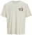 Jack & Jones Fuji Crew Neck T-Shirt Antique White - T-shirts - T-shirts Homem Tamanhos Grandes