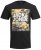 Jack & Jones JJPETE SHAPE Camo Print T-Shirt Black - T-shirts - T-shirts Homem Tamanhos Grandes