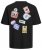 Jack & Jones JORDECAL T-Shirt with Back Print Black - T-shirts - T-shirts Homem Tamanhos Grandes