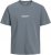 Jack & Jones Lington Back And Front Print Crew Neck T-Shirt Grey - T-shirts - T-shirts Homem Tamanhos Grandes