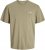 Jack & Jones Ayce Crew Neck T-Shirt Beige - T-shirts - T-shirts Homem Tamanhos Grandes