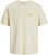 Jack & Jones Retiro Crew Neck T-Shirt Antique White - T-shirts - T-shirts Homem Tamanhos Grandes