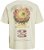 Jack & Jones Retiro Crew Neck T-Shirt Antique White - T-shirts - T-shirts Homem Tamanhos Grandes