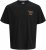 Jack & Jones Parallel Crew Neck T-Shirt Black - T-shirts - T-shirts Homem Tamanhos Grandes