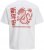Jack & Jones Snake Dragon Crew Neck T-Shirt Bright White - T-shirts - T-shirts Homem Tamanhos Grandes