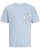 Jack & Jones Tavira Aop Pocket Crew Neck T-Shirt Skyway - T-shirts - T-shirts Homem Tamanhos Grandes