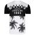 Kam Jeans 5228 Malibu T-shirt Black/White - T-shirts - T-shirts Homem Tamanhos Grandes