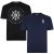 Kam Jeans 5348 T-shirt Vintage/Denim Twin Pack - T-shirts - T-shirts Homem Tamanhos Grandes