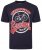 Kam Jeans 5712 Twin Pack Motorcycle/Cycle Print Tee Black and Navy - T-shirts - T-shirts Homem Tamanhos Grandes
