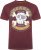 Kam Jeans 5753 Buccaneer Print T-Shirt BURGUNDY MARL - T-shirts - T-shirts Homem Tamanhos Grandes