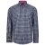Kam Jeans 6156 Long Sleeve Check Shirt Navy - Camisas - Camisas Homem Tamanhos Grandes