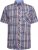 Kam Jeans 6313 Casual Check Short Sleeve Shirt Grey - Camisas - Camisas Homem Tamanhos Grandes