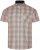 Kam Jeans 6382 Camisa Xadrez Texturizada De Manga Curta Bege - Camisas - Camisas Homem Tamanhos Grandes