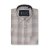 Kam Jeans 6382 Camisa Xadrez Texturizada De Manga Curta Bege - Camisas - Camisas Homem Tamanhos Grandes