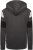 Kam Jeans 7068 Cut & Sew Over Head Hoody Charcoal - Sweatshirts & hoodies - Sweatshirt & Camisolas com Capuz tamanhos grandes