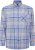Kam Jeans P038 LS Premium Cotton Check Shirt Denim - Camisas - Camisas Homem Tamanhos Grandes