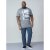 D555 Howie Fine Stripe T-shirt Grey - T-shirts - T-shirts Homem Tamanhos Grandes