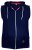 D555 Blake Sleeveless Hoodie Navy - Sweatshirts & hoodies - Sweatshirt & Camisolas com Capuz tamanhos grandes