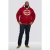 D555 Rylan Hoodie Red - Sweatshirts & hoodies - Sweatshirt & Camisolas com Capuz tamanhos grandes