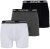 Lavecchia 1020 Boxershorts 3-pack Black/Charcoal/White - Roupa Interior & natação - Roupa interior Homem Tamanhos Grandes