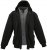 Lavecchia 109 Two-in-one Zipper Hoodie Black/Charcoal - Sweatshirts & hoodies - Sweatshirt & Camisolas com Capuz tamanhos grandes