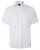 Kam Jeans 6283 Casual SS Herringbone Shirt White - Camisas - Camisas Homem Tamanhos Grandes