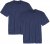 Adamo Marlon Comfort fit 2-pack T-shirt Denim Blue - T-shirts - T-shirts Homem Tamanhos Grandes