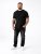 D555 Smartly T-shirt gola redonda Preto pack de 5 - T-shirts - T-shirts Homem Tamanhos Grandes