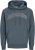 Jack & Jones CALEB Hoodie Blue - Sweatshirts & hoodies - Sweatshirt & Camisolas com Capuz tamanhos grandes