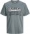Jack & Jones Logo 2COL T-shirt Grey - T-shirts - T-shirts Homem Tamanhos Grandes
