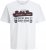 Jack & Jones Logo 2COL T-Shirt White - T-shirts - T-shirts Homem Tamanhos Grandes