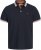 Jack & Jones Paulos Short Sleeve Polo Black Navy - Pólos - Pólos Tamanhos Grandes Homem