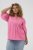 Kaffe Curve Karlia 3/4 Sleeve Blouse Pink - Blusas e Túnicas - 