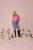 Kaffe Curve Karlia 3/4 Sleeve Blouse Pink - Blusas e Túnicas - 