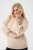 Kaffe Curve Lizzy Camisola de manga comprida Bege - Pullovers e Malhas - 